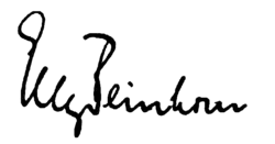 signature d'Elly Beinhorn