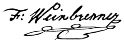 signature de Friedrich Weinbrenner