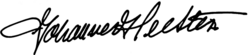signature de Johannes Heesters