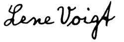 signature de Lene Voigt