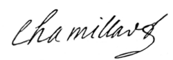 signature de Michel Chamillart