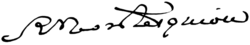 signature de Robert de Montesquiou