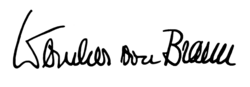 signature de Wernher von Braun