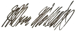 signature de Wichard Joachim Heinrich von Möllendorf