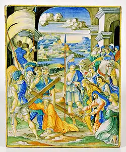 Le Spasme, Niccolò Pellipario dit Nicola da Urbino (cercle de), Urbino, v. 1525.
