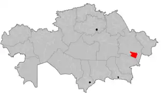 Localisation de District d'Urjar