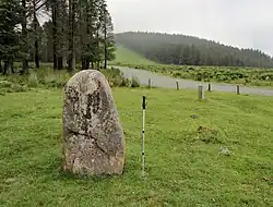Le menhir d'Usobelartza, près d'Andoain.