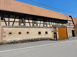 Grange de la ferme, 4 rue d'Ingwiller (façade sur Grand'Rue).