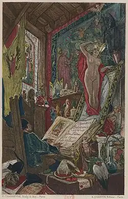 Illustration du livre d'Octave Uzanne, Son altesse la femme (1885).