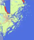 Localisation dans l'archipel de Stockholm