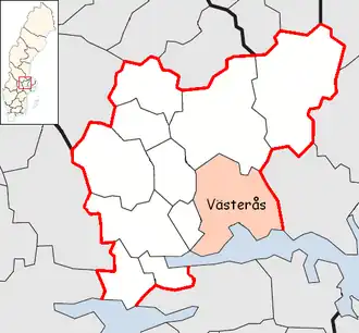 Localisation de Västerås