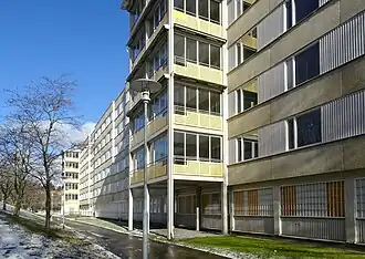 Façade orientée vers l'ouest..