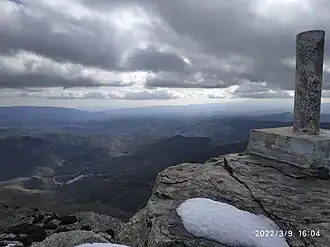 Point géodésique au Portillo