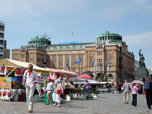 Place du marché de Vaasa.