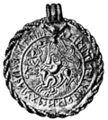 Bractéate représentant Odin.