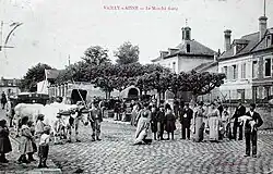 Le marché franc vers 1910.