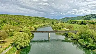 Le pont sur le Doubs.
