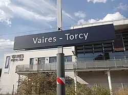 Signalétique de la gare.