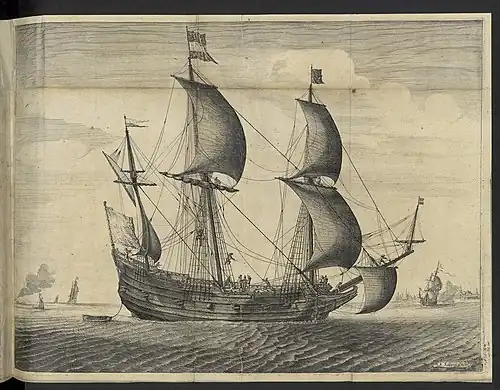 Navire hollandais du XVIIe&nbsp;siècle.