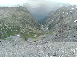 Le val de Tré-les-Eaux depuis la pointe du Genévrier.