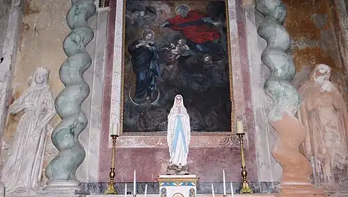 Chapelle de l'Immaculée : tableau de l'"Immaculée", peint vers 1740