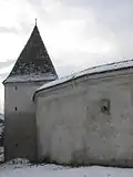 L'Église fortifiée de Valea Viilor. Remparts et bastion.