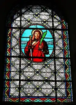Vitrail représentant sainte Sévère.