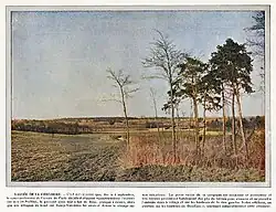 La vallée de la Gergogne, lieu des combats, avec au fond Acy.