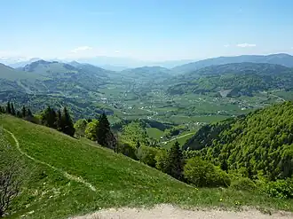 La vallée Verte depuis le Forchat.