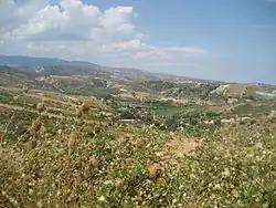 Paysages agricoles de la vallée du Stilaro.