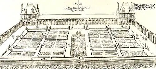 Jardin avec sa galerie.