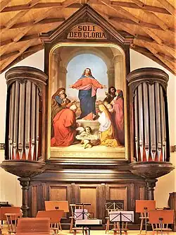 Orgue Röver dans la salle Zollinger du musée de l'orgue de la vallée (de l'église Schröderstift à Hambourg)
