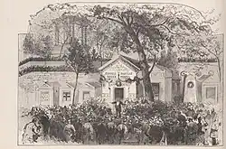 Enterrement d'Adolphe Thiers dans la chapelle Dosne-Thiers.