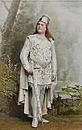 Van Dyck personnifiant le rôle-titre dans Lohengrin, 1895
