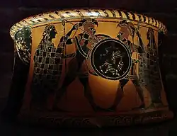 Vase à figures noires (vers 570-560 av. J.-C.), Athènes, attribué au peintre C.