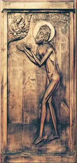 Icône de Basile le Bienheureux, cathédrale Saint-Basile, Moscou.