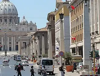Vue de la mission diplomatique