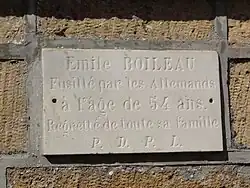 Plaque commémorative E.Boileau