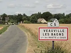 Entrée de Veauville-lès-Baons.