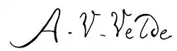 signature d'Adriaen van de Velde