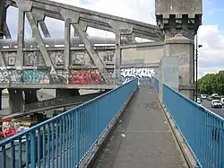 Accès de la piste cyclable.