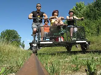 Image illustrative de l’article Vélorail du Val du Haut-Morin