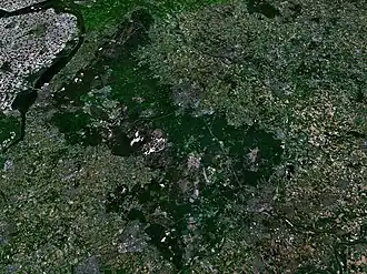 Photographie satellite du site