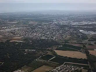 Vue aérienne de Vendargues.
