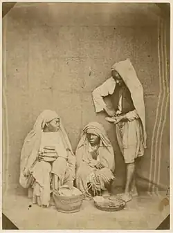 Vendeuses de pains et de poissons, Algérie 1856.