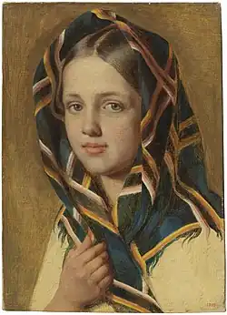 Jeune fille au foulard