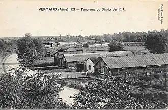 Les maisons provisoires en 1921.