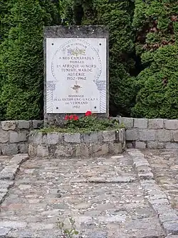 Monument des guerres d'Afrique du Nord1952-1962.