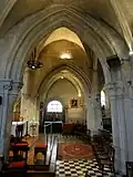 Chapelle nord, vue vers le sud.