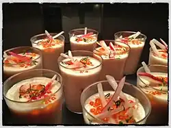 Verrines aux deux radis.